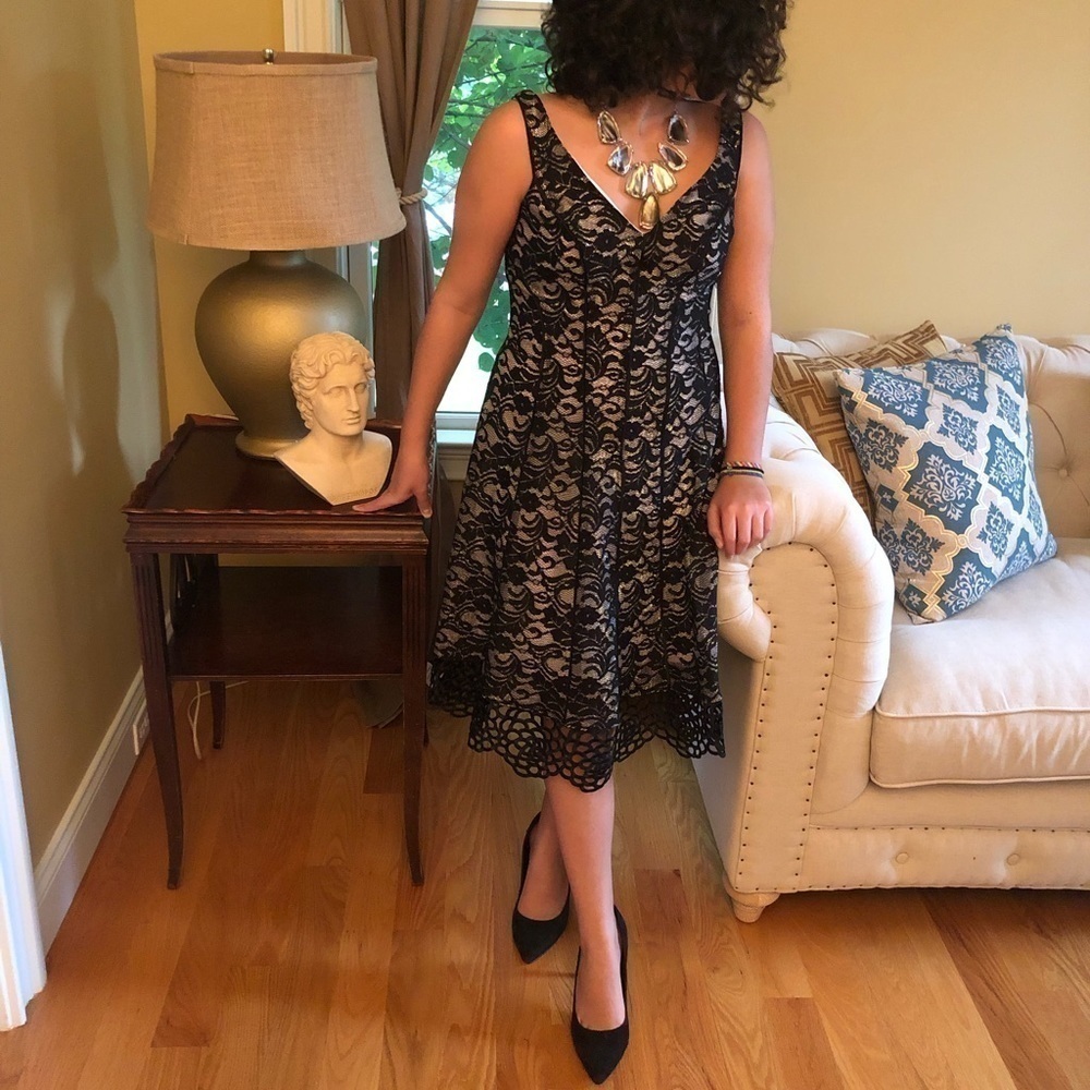 Donna Ricco Cocktail Lace Dress 4